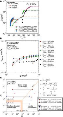 Heat Transfer Characteristics during Boiling of Immiscible Liquids Flowing in Narrow Rectangular Heated Channels